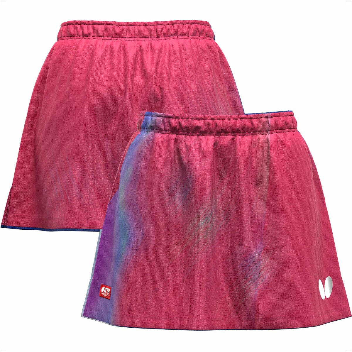 Butterfly Infiria Table Tennis Skirt - Rose - Front/Back